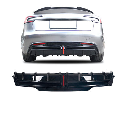 quality Plastic ABS Material Rear Diffuser Exterior Trim for Tesla Model 3 Highland factory