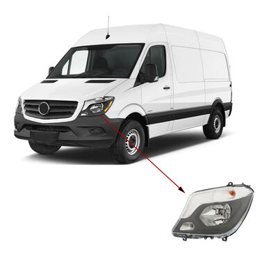 quality Aftermarket Facelift Front Headlight Compatible with OE A9068202861/A9068202961 for 2014-2018 Sprinter W906 factory