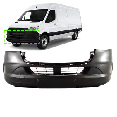 quality Aftermarket Front Bumper Cover Compatible with OE A9108859300 for Late 2018+ Sprinter W907 W910 W/O fog lamp hole factory