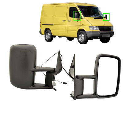 quality Aftermarket Left Electric Dual Glass Mirror Compatible with OE A9018100916 for 1998-2006 Sprinter W901 factory
