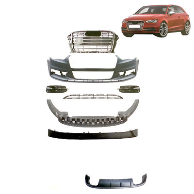 quality Complete S3 Performance Front Bumper Kit Compatible with OE 8V0807065NGRU for 2014 Audi S3 8V Sportback HB factory